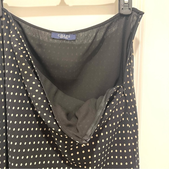 Chaps Polka Dot Silk Skirt - Picture 6 of 9